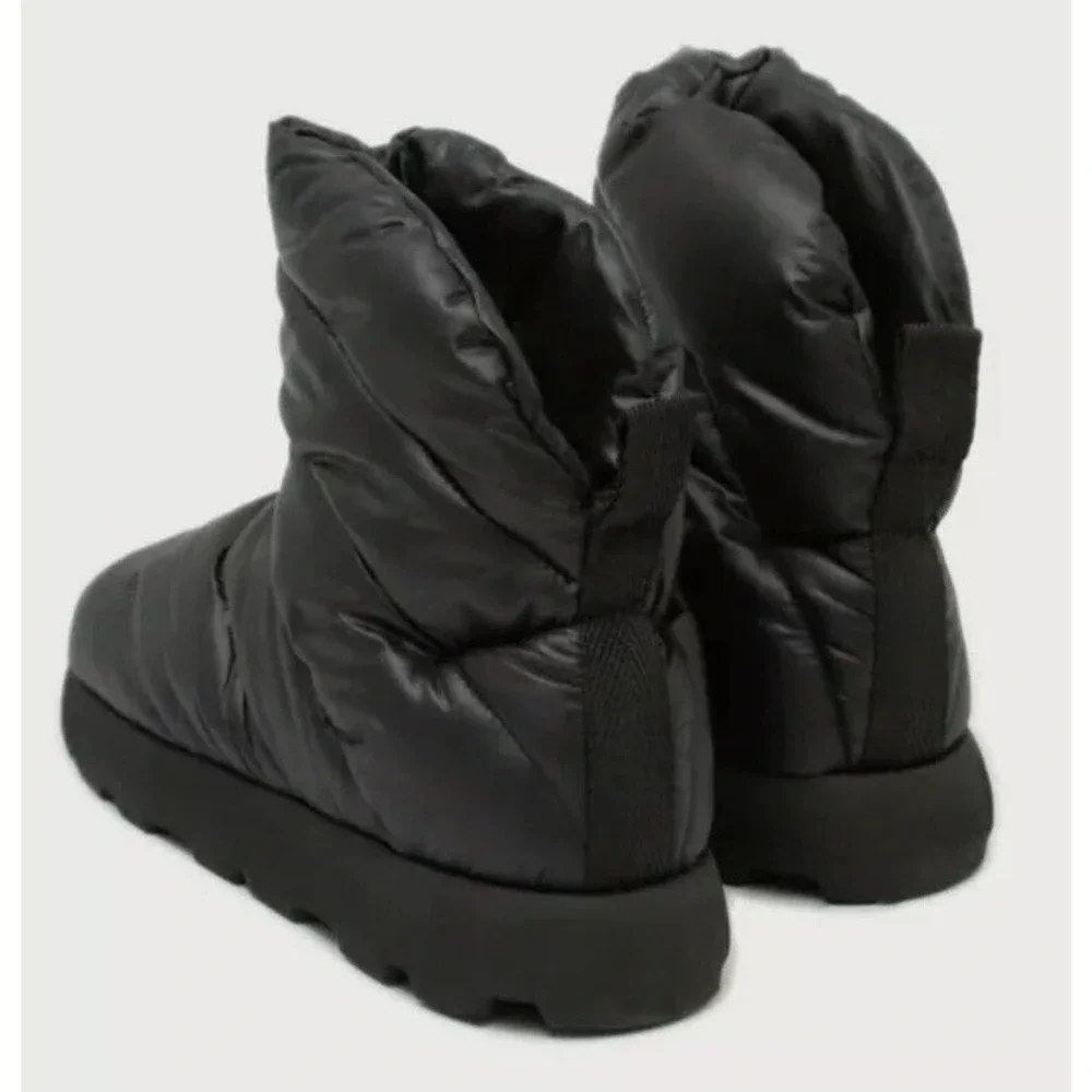 Piumestudio Luna Black Pillow Boot Womens 36 Evereve Ankle Bootie Vegan New 5‎